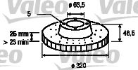 VALEO 197143 - Тормозной диск