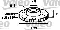 VALEO 197150 -  Тормозной диск