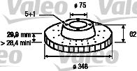 VALEO 197178 -  Тормозной диск