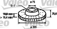 VALEO 197179 -  Тормозной диск