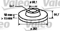 VALEO 197218 -  Тормозной диск