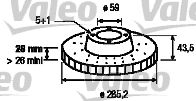 VALEO 197219 -  Тормозной диск