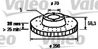 VALEO 197225 -  Тормозной диск