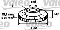VALEO 197230 -  Тормозной диск
