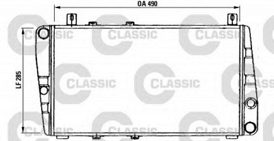 VALEO 230375 -  Радиатор, охлаждение двигателя