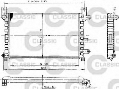 VALEO 230483 -  Радиатор, охлаждение двигателя