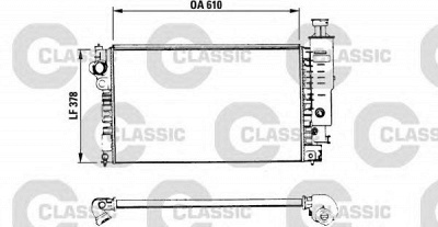 VALEO 230575 -  Радиатор, охлаждение двигателя