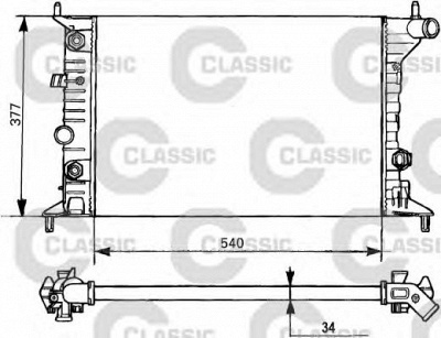 VALEO 231393 -  Радиатор, охлаждение двигателя