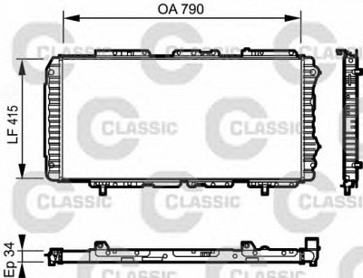 VALEO 231611 -  Радиатор, охлаждение двигателя