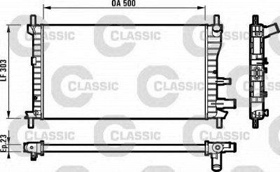 VALEO 231734 -  Радиатор, охлаждение двигателя