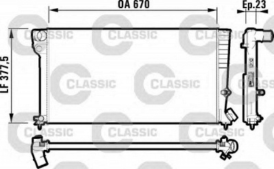 VALEO 231744 -  Радиатор, охлаждение двигателя