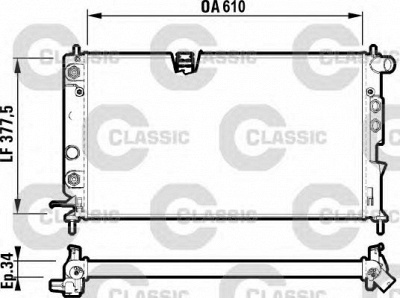 VALEO 231847 -  Радиатор, охлаждение двигателя