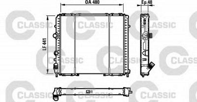 VALEO 232072 -  Радиатор, охлаждение двигателя