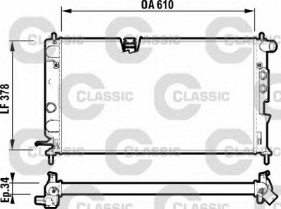 VALEO 232347 -  Радиатор, охлаждение двигателя