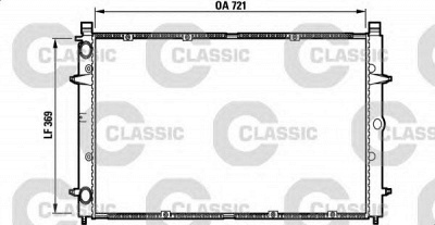 VALEO 232397 -  Радиатор, охлаждение двигателя