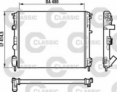 VALEO 232523 -  Радиатор, охлаждение двигателя