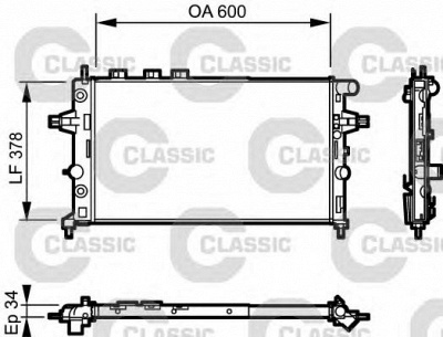 VALEO 232548 -  Радиатор, охлаждение двигателя