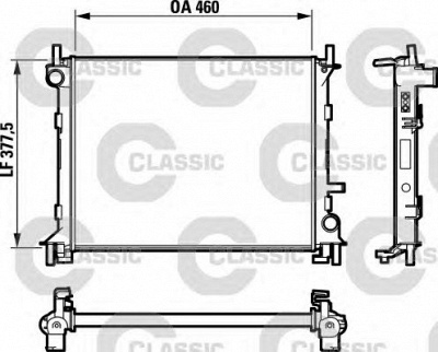 VALEO 232731 -  Радиатор, охлаждение двигателя