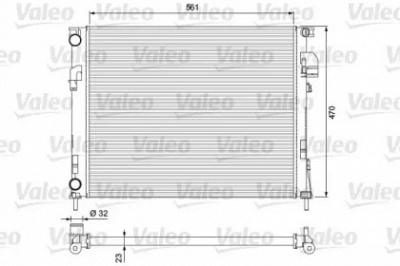 VALEO 232853 -  Радиатор, охлаждение двигателя