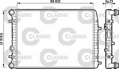 VALEO 232862 -  Радиатор, охлаждение двигателя