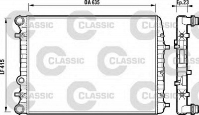 VALEO 232864 -  Радиатор, охлаждение двигателя