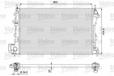 VALEO 232879 -  Радиатор, охлаждение двигателя