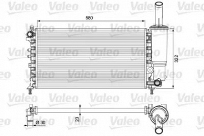 VALEO 232923 -  Радиатор, охлаждение двигателя