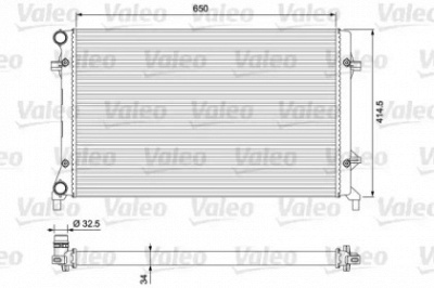 VALEO 234335 -  Радиатор, охлаждение двигателя