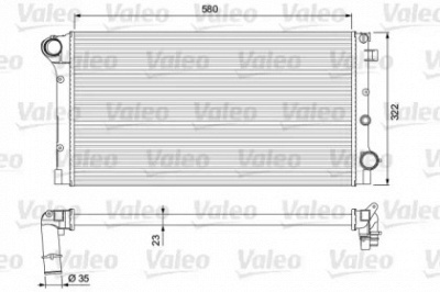VALEO 234924 -  Радиатор, охлаждение двигателя