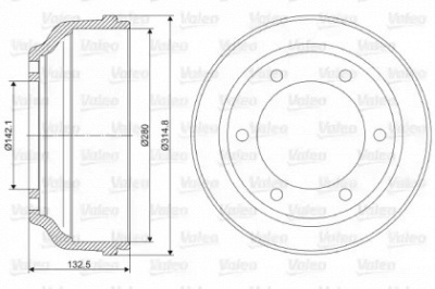 VALEO 237015 -  Комплект тормозных колодок, дисковый тормоз