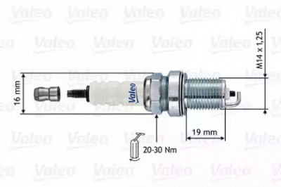 VALEO 246858 -  Свеча зажигания