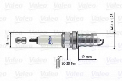 VALEO 246873 -  Свеча зажигания