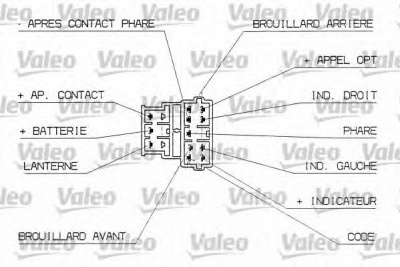 VALEO 251312 -  Выключатель на рулевой колонке
