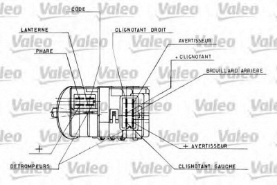 VALEO 251328 -  Выключатель на колонке рулевого управления