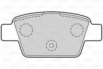 VALEO 301633 -  Колодки тормозные дисковые задниеие, комплект