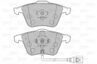 VALEO 301863 -  Комплект тормозных колодок, дисковый тормоз
