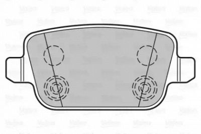 VALEO 301935 -  Комплект тормозных колодок, дисковый тормоз