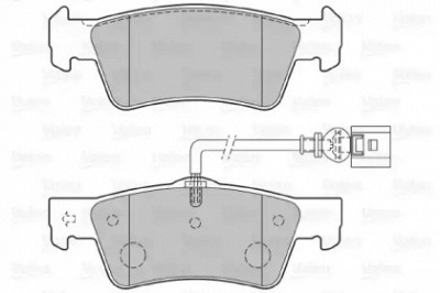 VALEO 301946 -  Комплект тормозных колодок, дисковый тормоз