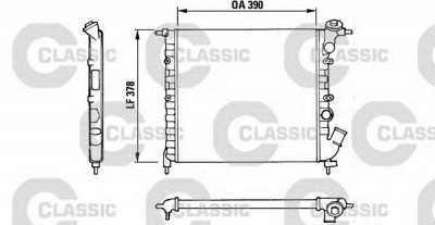 VALEO 316655 -  Радиатор, охлаждение двигателя