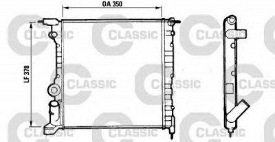 VALEO 316656 -  Радиатор, охлаждение двигателя