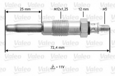VALEO 345100 -  Свеча накаливания