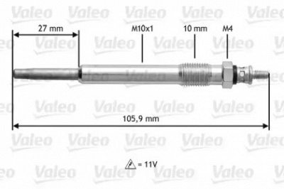 VALEO 345103 -  Свеча накаливания