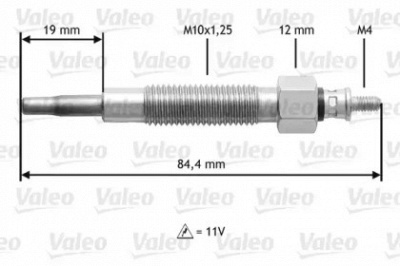 VALEO 345145 -  Свеча накаливания