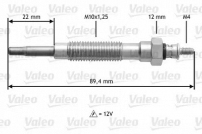 VALEO 345149 -  Свеча накаливания