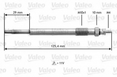 VALEO 345168 - Свеча накаливания