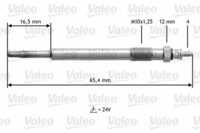 VALEO 345169 -  Свеча накаливания