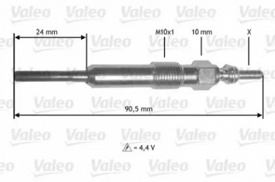 VALEO 345172 - Свеча накаливания