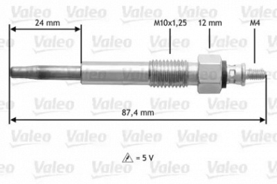 VALEO 345176 -  Свеча накаливания