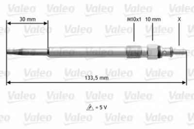 VALEO 345188 -  Свеча накаливания