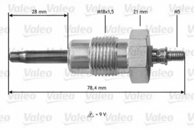 VALEO 345195 -  Свеча накаливания